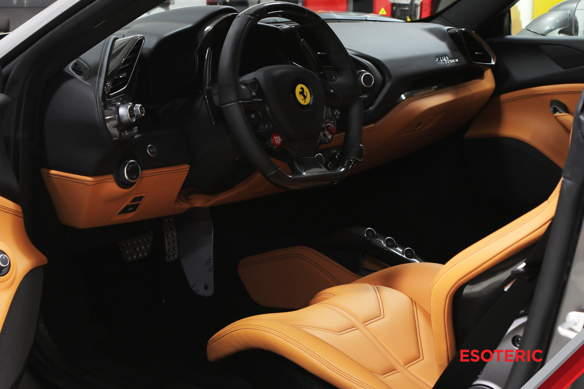 Ferrari Leather Interior with GYEON Leather Shield