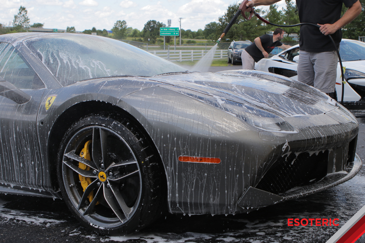 Washing a Ferrari