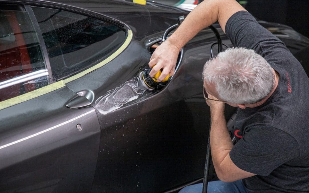 Ferrari paint polishing