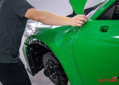 Porsche GT3 PPF and Exhaust Installation 10