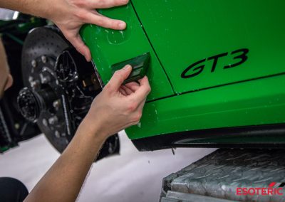 Porsche GT3 PPF and Exhaust Installation 11