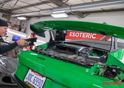 Porsche GT3 PPF and Exhaust Installation 36