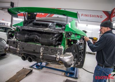 Porsche GT3 PPF and Exhaust Installation 41