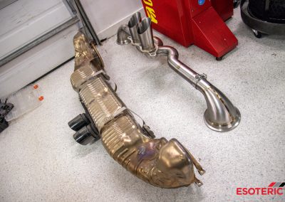 Porsche GT3 PPF and Exhaust Installation 43
