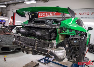 Porsche GT3 PPF and Exhaust Installation 48