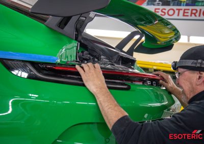 Porsche GT3 PPF and Exhaust Installation 49