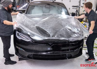Tesla Model S Plaid Satin PPF Wrap 01