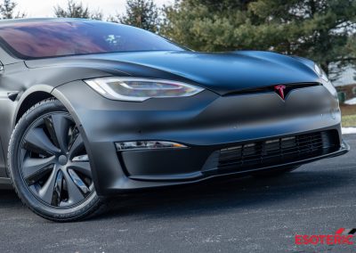 Tesla Model S Plaid Satin PPF Wrap 34