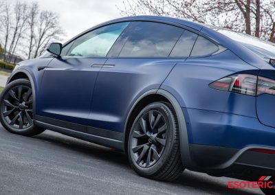 Tesla Model X Satin PPF Wrap 16