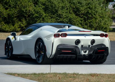 White Ferrari SF90