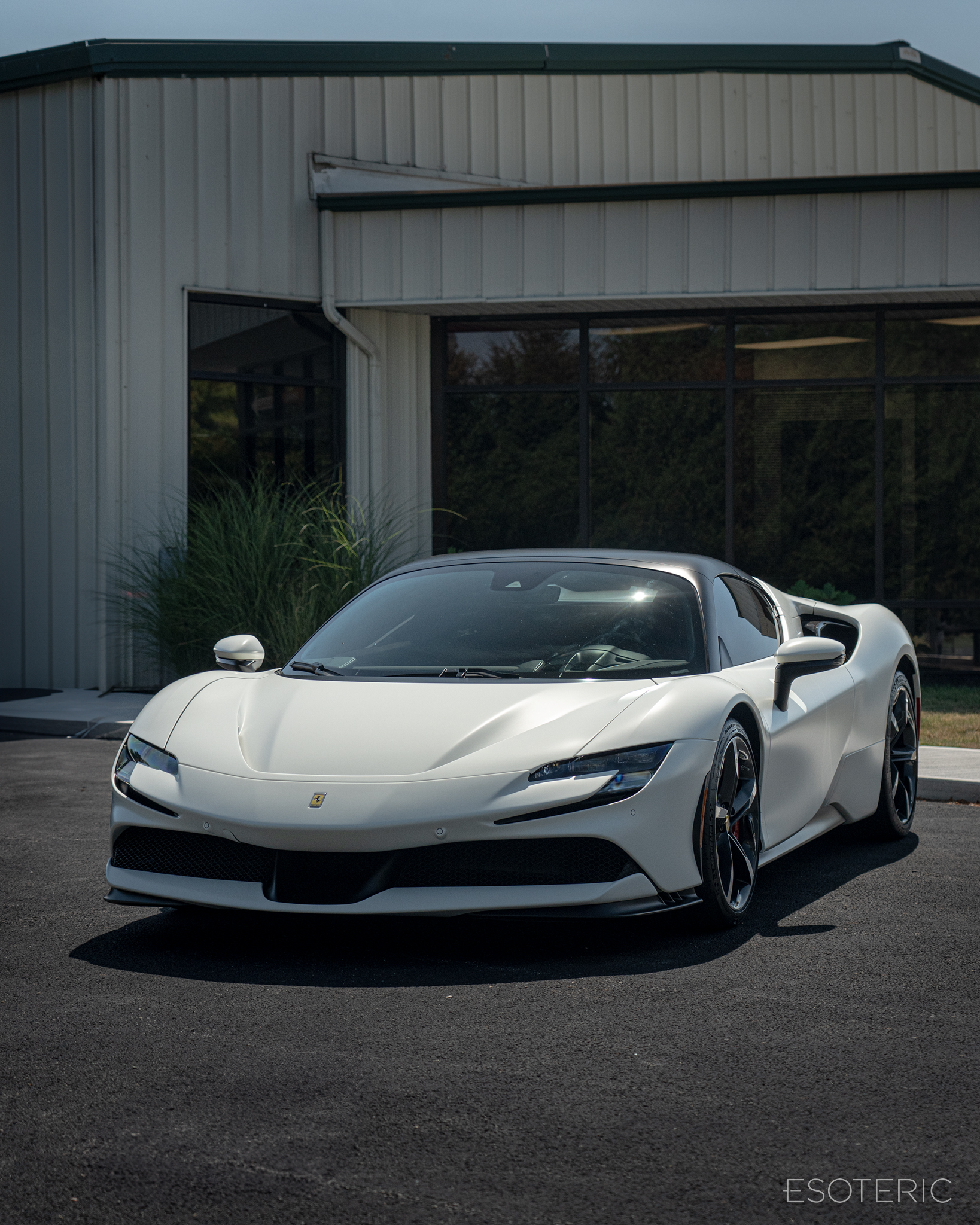 White Ferrari SF90